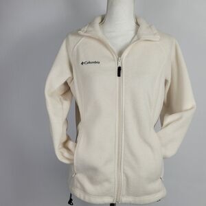 Columbia fleece zip front jacket size medium